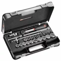 Coffret Douilles 1/2 12 Pans Métriques S.161B FACOM - 26 Pièces - S.161-4P12