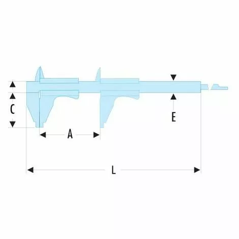 Pied à Coulisse 1/50ème FACOM 150 Mm - 805.1 2 Pied à Coulisse 1/50ème FACOM 150 Mm - 805.1 – Image 2