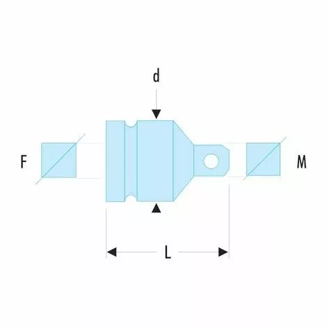 Réducteur Impact 3/4 à 1/2 FACOM - NK.230A 2 Réducteur Impact 3/4 à 1/2 FACOM - NK.230A – Image 2