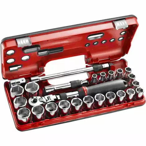 FACOM Coffret DBOX Cliquet Extensible 1/2” - Douilles 1/2" 6 Pans Métriques -FACOM Soldes Boutique 36494991 1