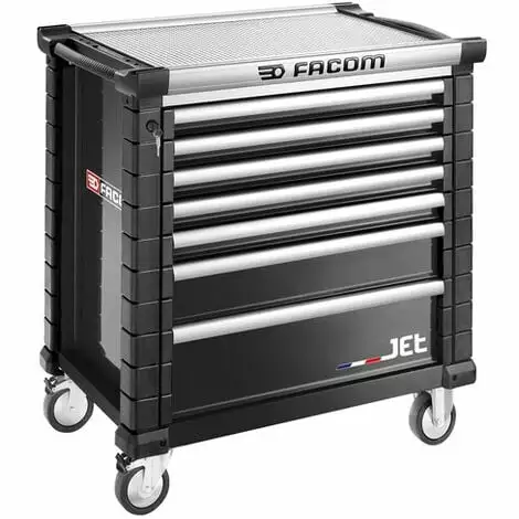 Servante D'atelier JETM4 Noir FACOM 7 Tiroirs - JET.7NM4APF 1 Servante D'atelier JETM4 Noir FACOM 7 Tiroirs - JET.7NM4APF